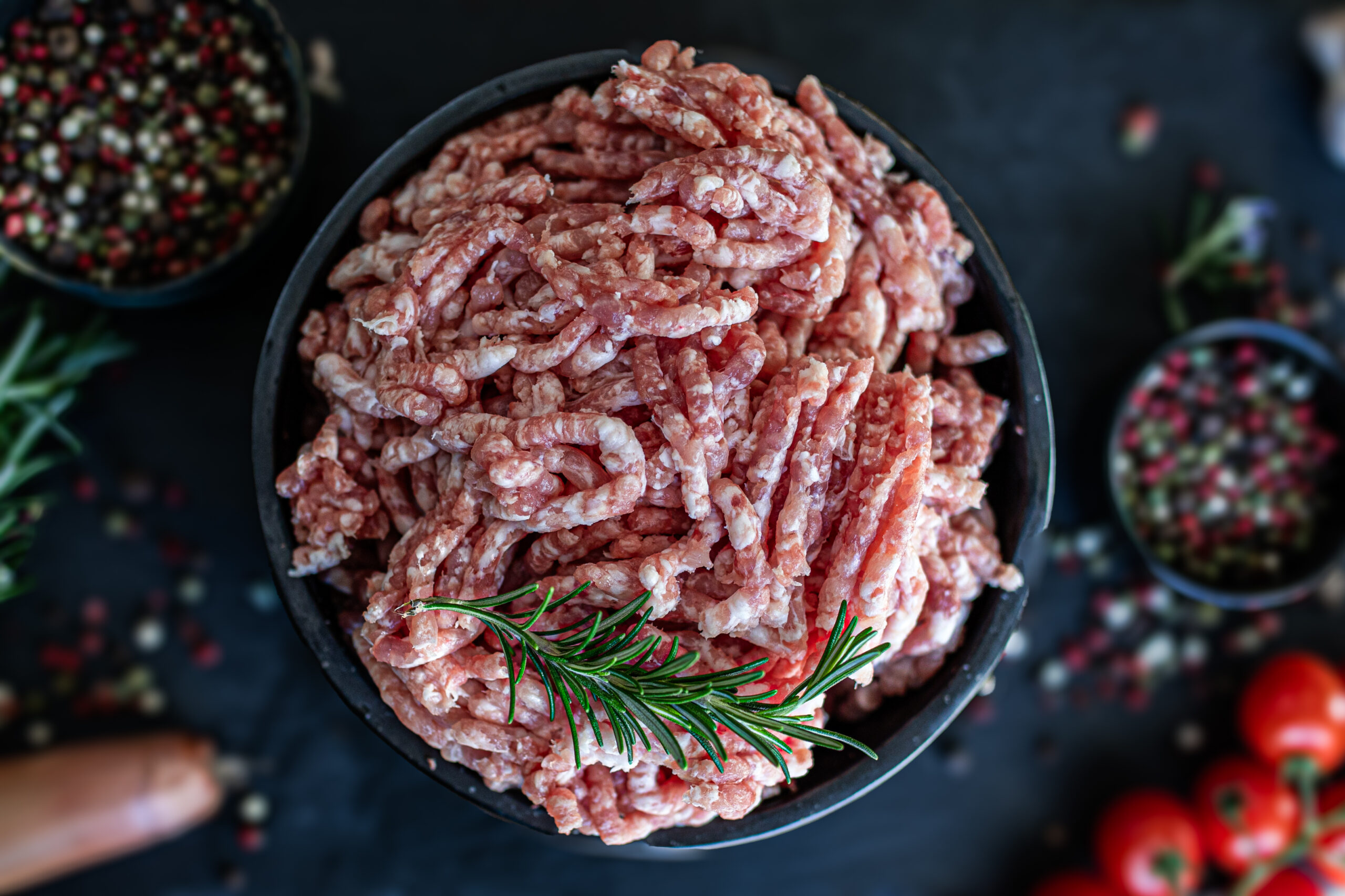 Smulkinta kiauliena- kumpis, mentė, lašinukai 20 % be priedų - Image 1